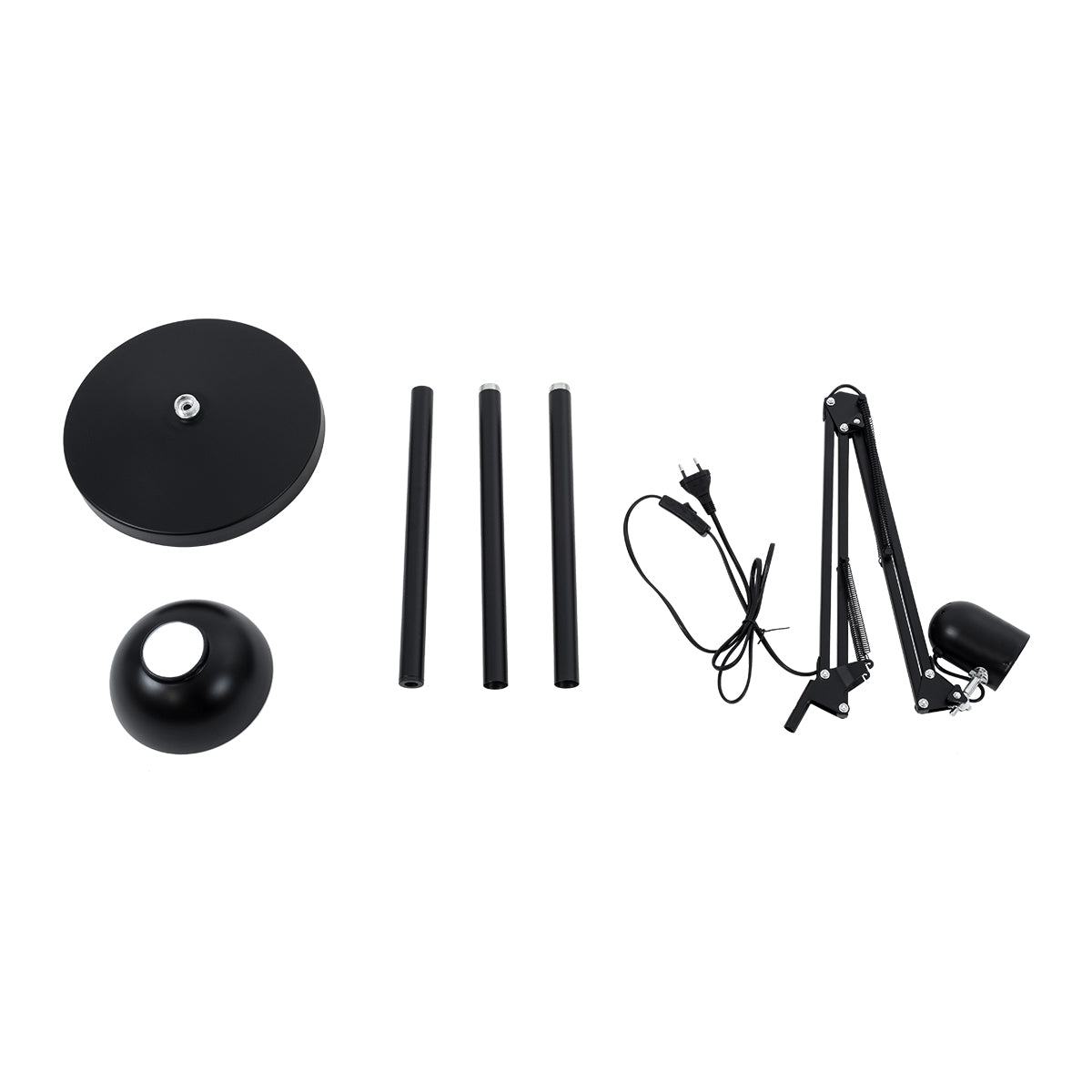 AUDREY 01468 Vintage Επιδαπέδιο Φωτιστικό με Ντουί 1 x E27 AC 220-240V IP20 - Μαύρο - Μ15 x Π15 x Υ190