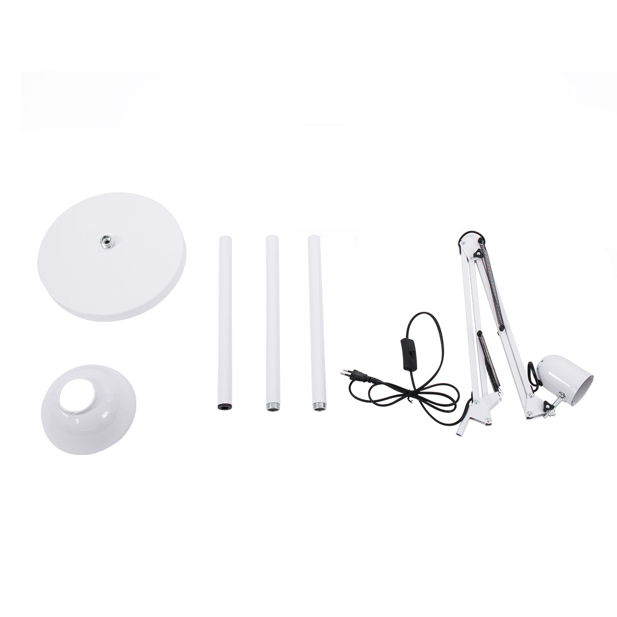 AUDREY 01471 Vintage Επιδαπέδιο Φωτιστικό με Ντουί 1 x E27 AC 220-240V IP20 - Λευκό - Μ15 x Π15 x Υ190