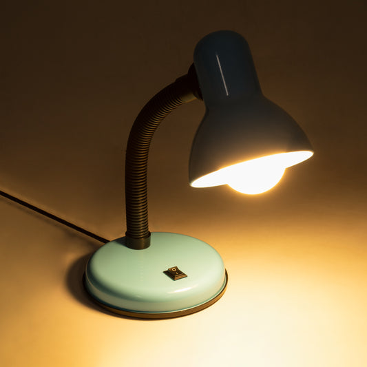 STUDENT 01532 Μοντέρνο Επιτραπέζιο Φωτιστικό Πορτατίφ με Ντουί 1 x E27 AC 220-240V IP20 - Γαλάζιο - Μ12 x Π12 x Υ32