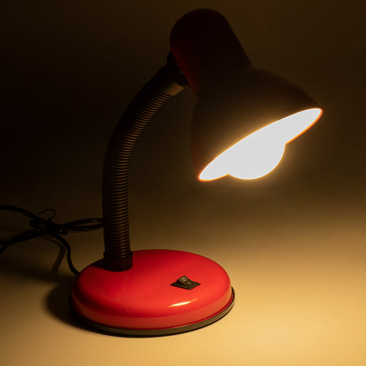 STUDENT 01535 Μοντέρνο Επιτραπέζιο Φωτιστικό Πορτατίφ με Ντουί 1 x E27 AC 220-240V IP20 - Κόκκινο - Μ12 x Π12 x Υ32