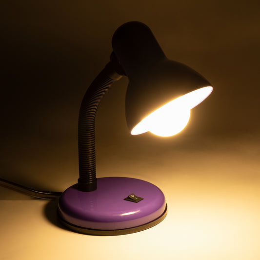 STUDENT 01537 Μοντέρνο Επιτραπέζιο Φωτιστικό Πορτατίφ με Ντουί 1 x E27 AC 220-240V IP20 - Μωβ - Μ12 x Π12 x Υ32