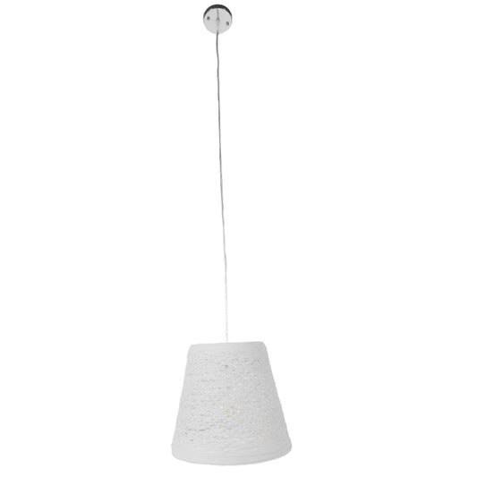 PLAYROOM 01562 Μοντέρνο Κρεμαστό Φωτιστικό Οροφής με Ντουί 1 x E27 AC 220-240V IP20 - Λευκό - Μ32 x Π32 x Υ27