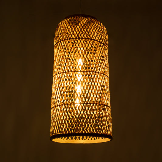 CALERO 01710 Boho Κρεμαστό Φωτιστικό Οροφής με Ντουί 1 x E27 AC 220-240V IP20 - Μπεζ - Μ25 x Π25 x Υ50