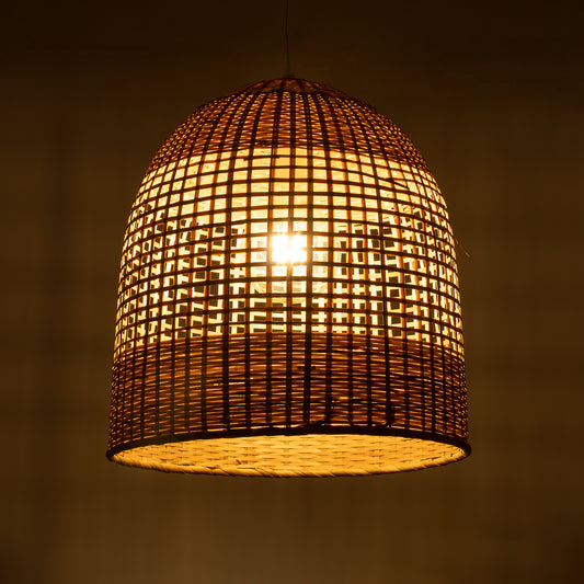 BORA-BORA 01735 Boho Κρεμαστό Φωτιστικό Οροφής με Ντουί 1 x E27 AC 220-240V IP20 - Μπεζ - Μ42 x Π42 x Υ44