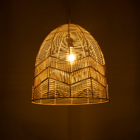 ALOHA 01751 Boho Κρεμαστό Φωτιστικό Οροφής με Ντουί 1 x E27 AC 220-240V IP20 - Μπεζ - Μ45 x Π45 x Υ48