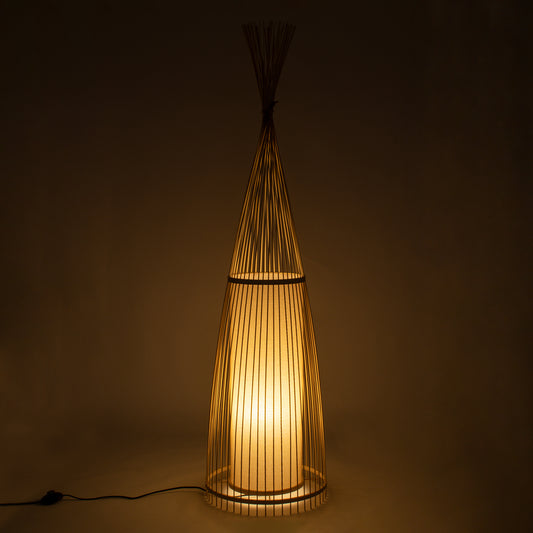 AZORES 01755 Boho Επιδαπέδιο Φωτιστικό με Ντουί 1 x E27 AC 220-240V IP20 - Μπεζ - Μ40 x Π40 x Υ150