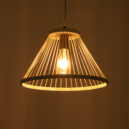 TYGEE 01930 Boho Κρεμαστό Φωτιστικό Οροφής με Ντουί 1 x E27 AC 220-240V IP20 - Μπεζ - Μ35 x Π35 x Υ22