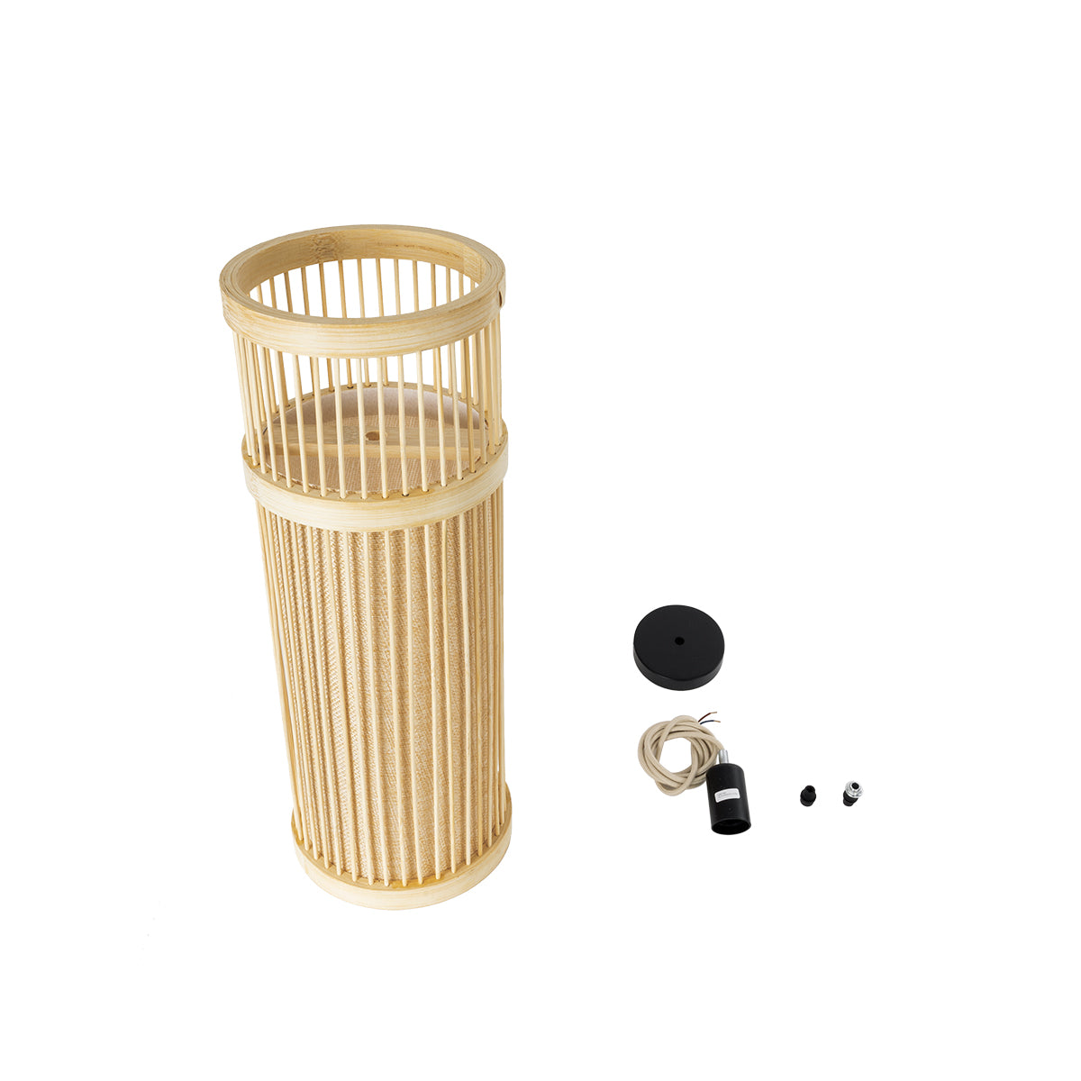 HIBISCUS 01937 Boho Κρεμαστό Φωτιστικό Οροφής με Ντουί 1 x E27 AC 220-240V IP20 - Μπεζ - Μ13 x Π13 x Υ35