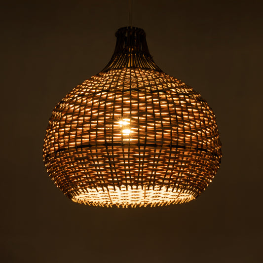 SEYCHELLES 01948 Boho Κρεμαστό Φωτιστικό Οροφής με Ντουί 1 x E27 AC 220-240V IP20 - Μπεζ & Χακί - Μ40 x Π40 x Υ40