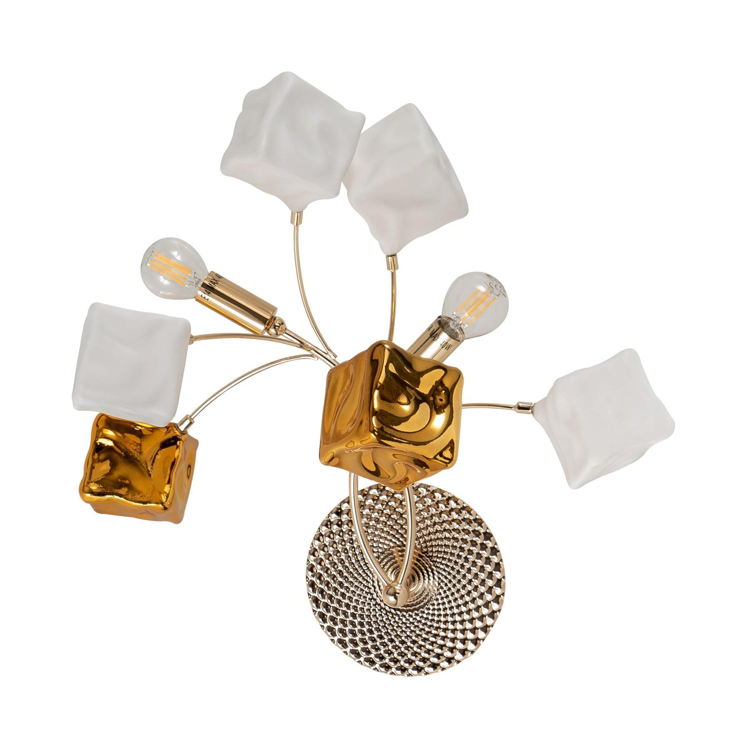 WLC 781-2 ΑΠΛΙΚΑ 2/Φ ΚΥΒΑΚΙΑ ΧΡΥΣΑ ΚΑΙ ΛΕΥΚΑ 2xΕ14 Φ40x42x18