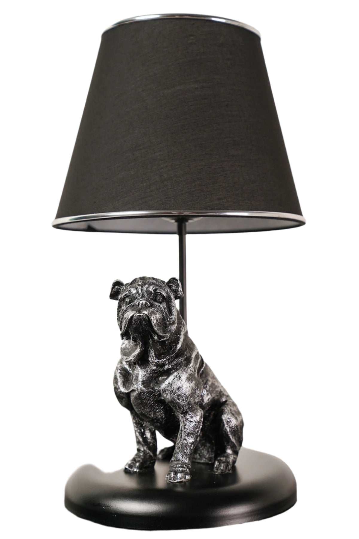 TLT 1266-NM ΕΠΙΤΡΑΠΕΖΙΑ ΛΑΜΠΑ ΜΕ ΦΙΓΟΥΡΑ ΣΚΥΛΟ ΑΣΗΜΙ ΠΑΤΙΝΑ 1xE27 40W Φ24x44