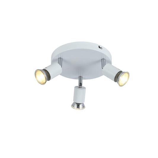 CCC 5215-3 WH 3/Φ ΟΡΟΦΗΣ ΣΠΟΤ ΛΕΥΚΟ 3xGU10 Φ20x8