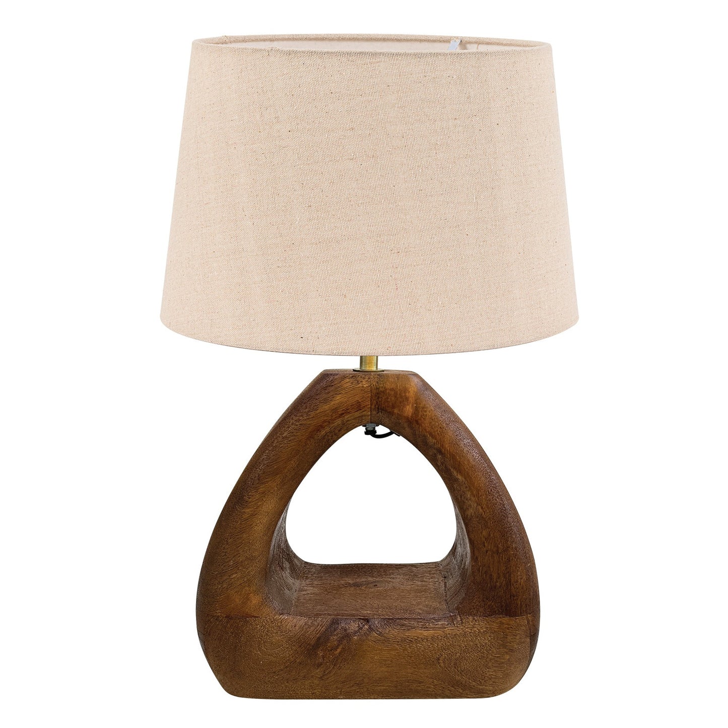 TLI 6339 40BG ΕΠΙΤΡΑΠΕΖΙΑ ΛΑΜΠΑ ΞΥΛΙΝΗ ΣΧΗΜΑ ΤΡΙΓΩΝΟ 1xΕ27 Φ40x(35-61)