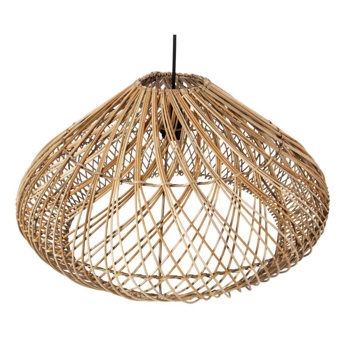 PDV 6852-55 ΚΡΕΜΑΣΤΟ 1/Φ ΑΠΟ ΡΑΤΑΝ ΦΥΣΙΚΟ ΧΡΩΜΑ ΣΧΕΔΙΟ ΚΙΟΥΠΙ 1xΕ27 Φ55x(28-118)