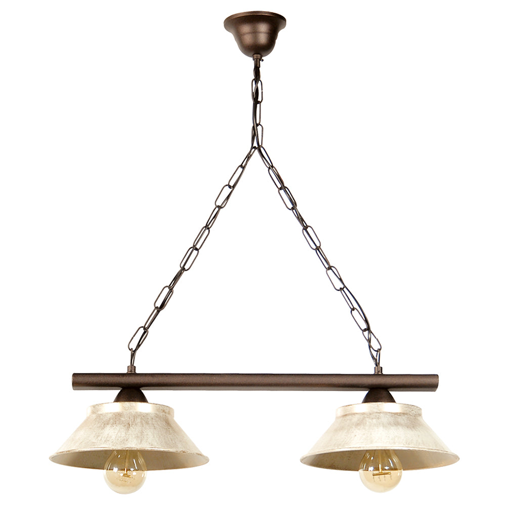 PDA 292-2 2/Φ ΡΑΓΑ ΣΚΟΥΡΙΑ ΠΙΑΤΑΚΙΑ ΕΚΡΟΥ 2xΕ27 56x22x66