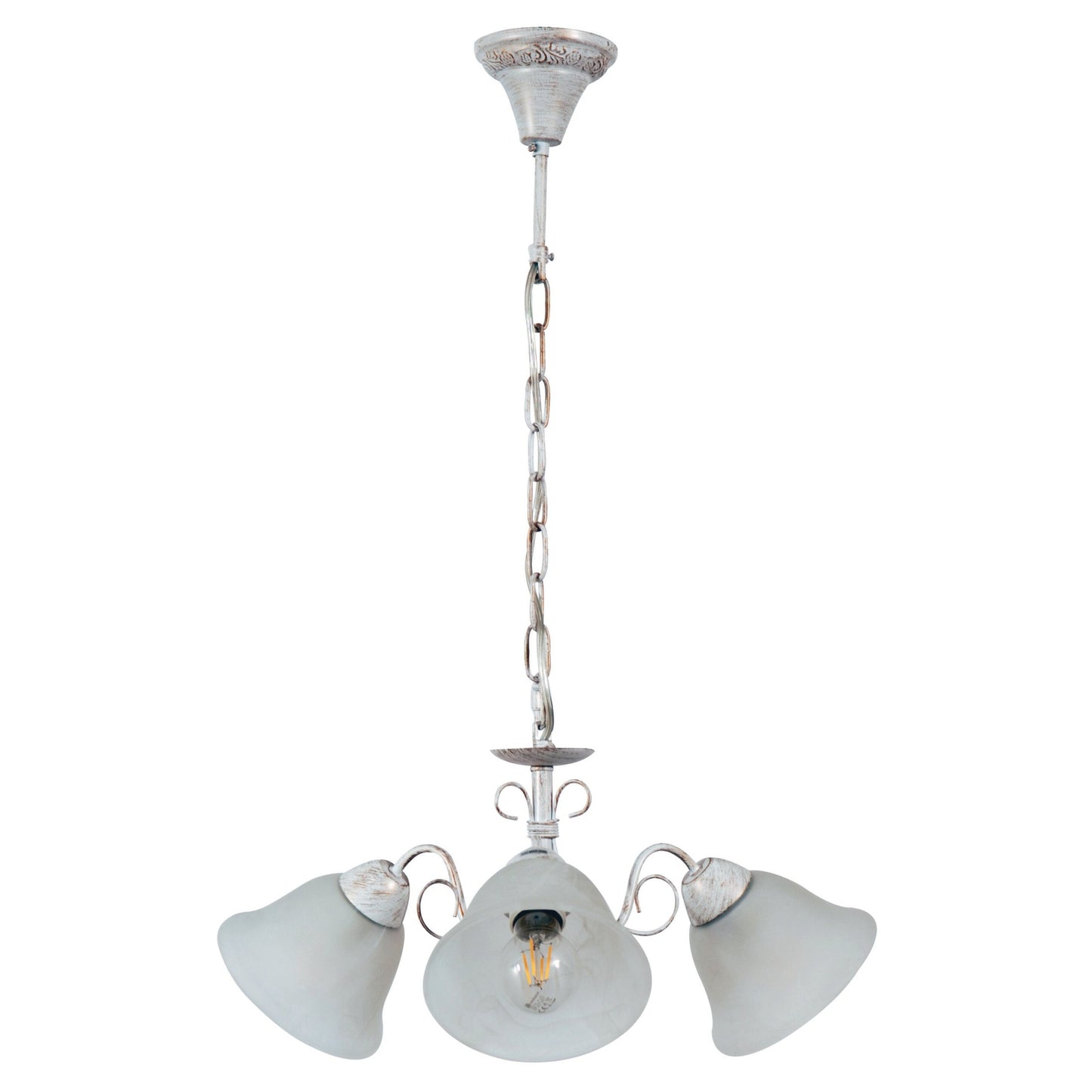 PDC 2261-3 WH# 3/Φ ΛΕΥΚΟ ΜΕ ΧΡΥΣΗ 3xΕ27 Φ58x77