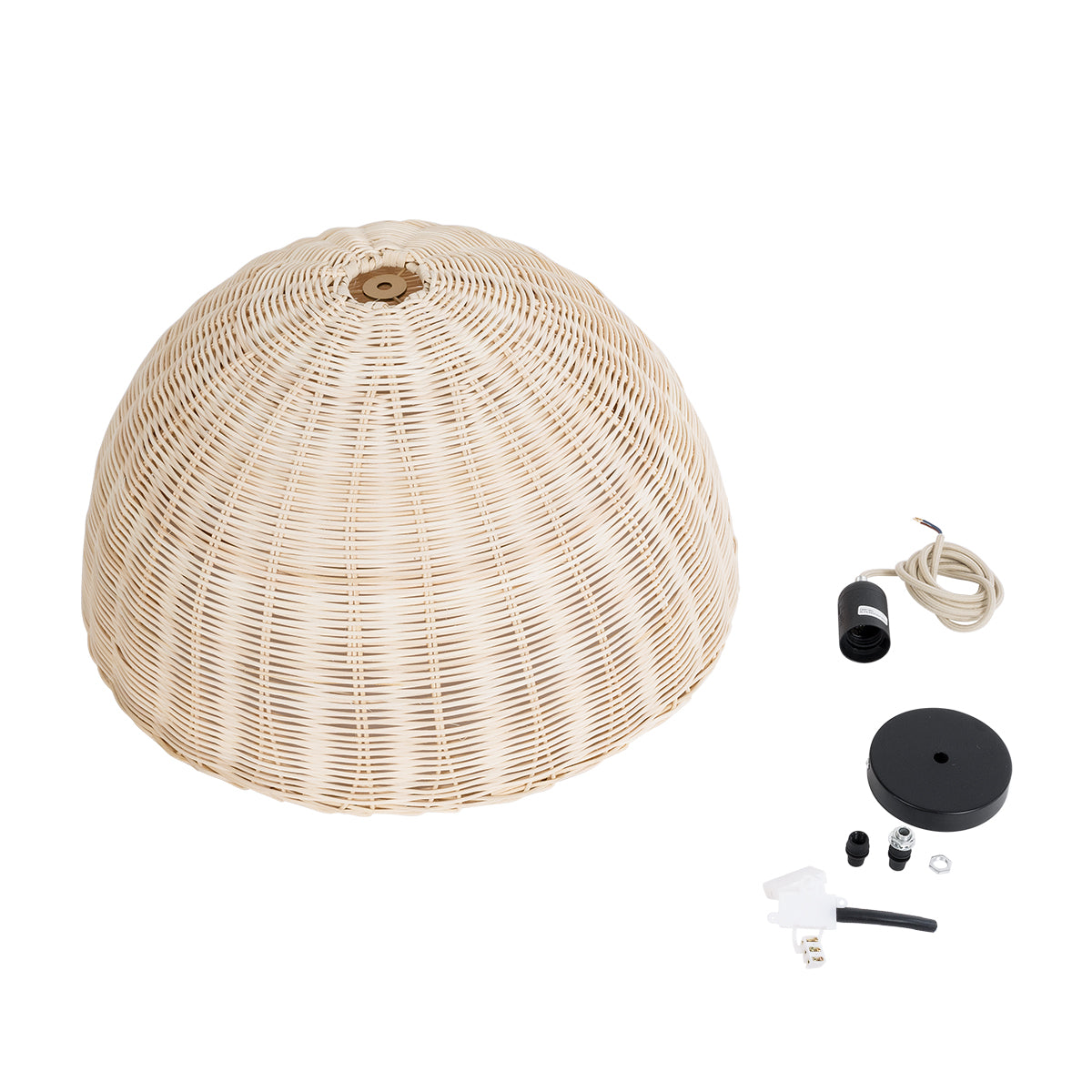 MONTANA 02378 Boho Κρεμαστό Φωτιστικό Οροφής με Ντουί 1 x E27 AC 220-240V IP20 - Μπεζ - Μ50 x Π50 x Υ25