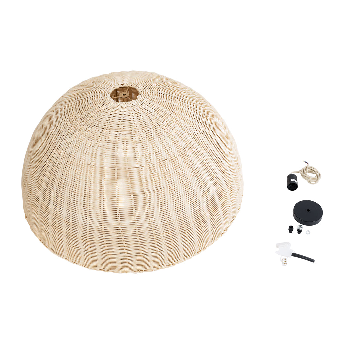 MONTANA 02379 Boho Κρεμαστό Φωτιστικό Οροφής με Ντουί 1 x E27 AC 220-240V IP20 - Μπεζ - Μ80 x Π80 x Υ40