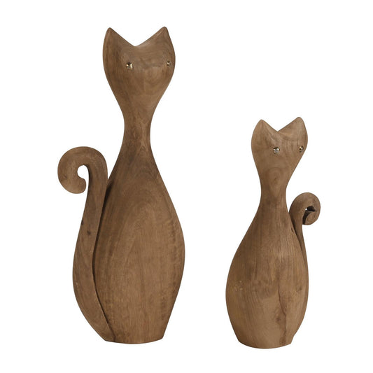 DEI - 12 ΞΥΛΙΝΗ ΦΙΓΟΥΡΑ ΓΑΤΑ 13x8x30