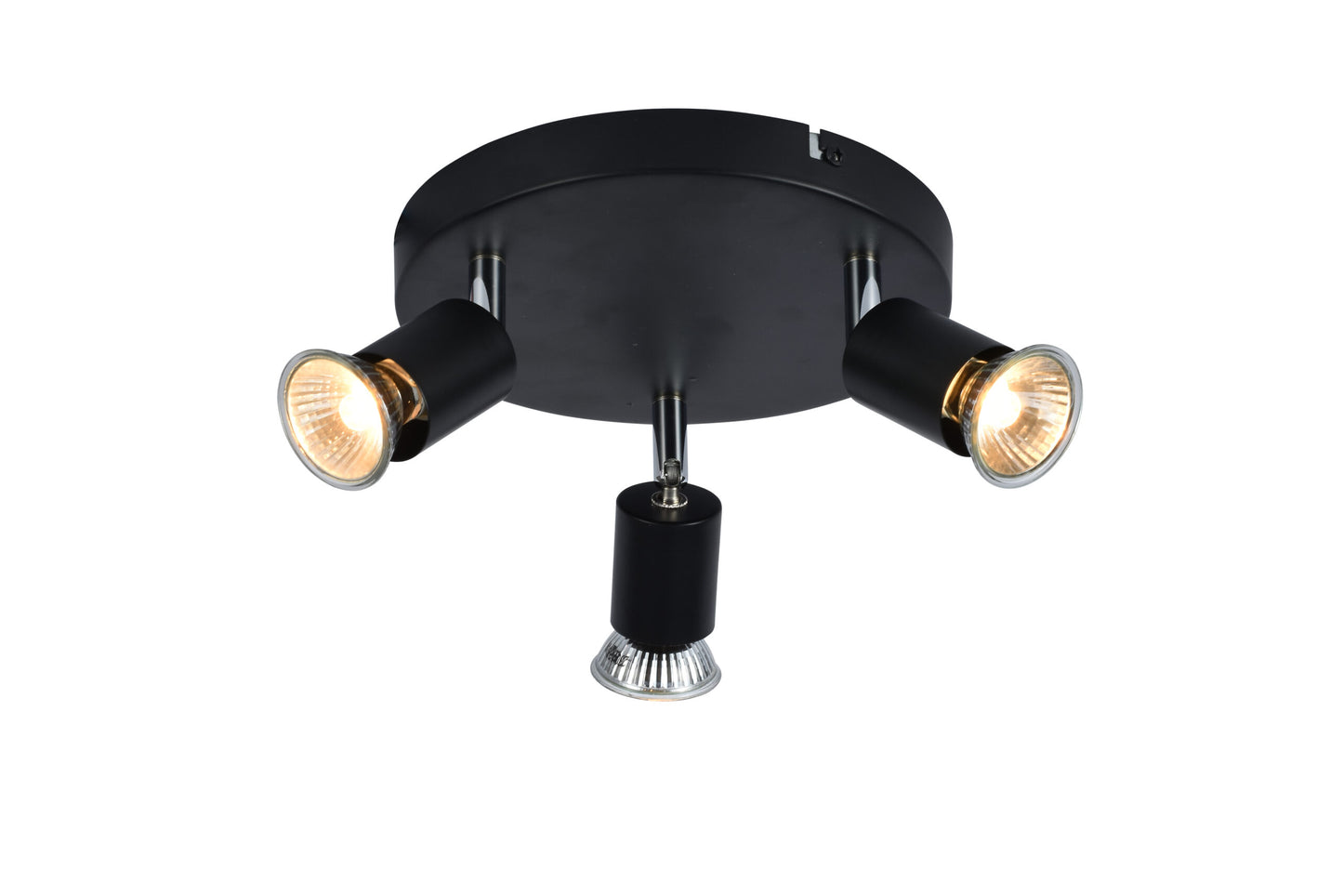 CCC 5215-3 BK ΣΠΟΤ ΟΡΟΦΗΣ 3/Φ ΜΑΥΡΟ 3xGU10 Φ20x8