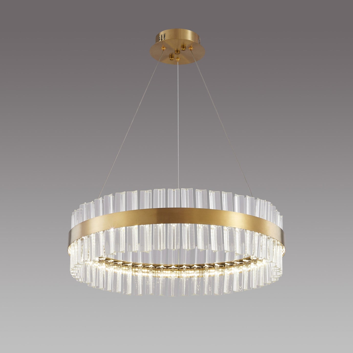 PDC 707-60 LED ΣΤΡΟΓΓΥΛΟ ΜΕ ΚΡΥΣΤΑΛΛΑ Φ60x100