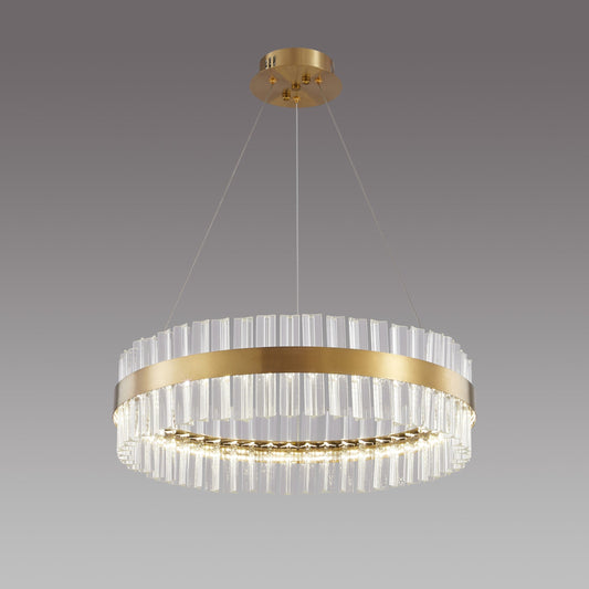 PDC 707-60 LED ΣΤΡΟΓΓΥΛΟ ΜΕ ΚΡΥΣΤΑΛΛΑ Φ60x100