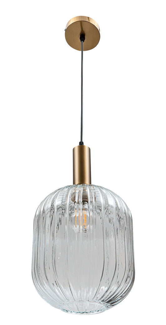 PDT 1456 TR # 1/Φ ΓΥΑΛΙΝΟ ΜΑΚΡ/ΝΟ ΜΠΟΜΠΕ ΔΙΑΦΑΝΟ 1xΕ27 Φ23x130