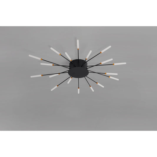 CCC 709-18 # LED ΟΡΟΦΗΣ ΜΑΥΡΟ ΑΚΤΙΝΕΣ Φ80x9