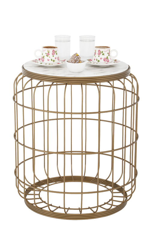 TBH-06 AB ΤΡΑΠΕΖΑΚΙ ΟΞΥΝΤΕ ΚΙΟΥΡΤΟΣ ΠΛΕΓΜΑ ΣΧΕΔΙΟ ΜΑΡΜΑΡΟ Φ42x46