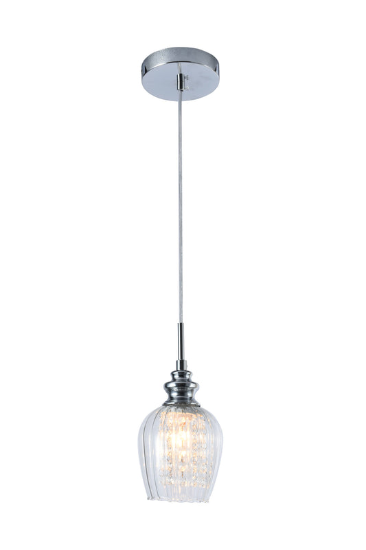 PDC 1254-1 # 1/Φ ΝΙΚΕΛ ΜΕ ΚΡΥΣΤΑΛΛΑ ΔΙΑΦΑΝΟ ΓΥΑΛΙ 1xE14 Φ12x120