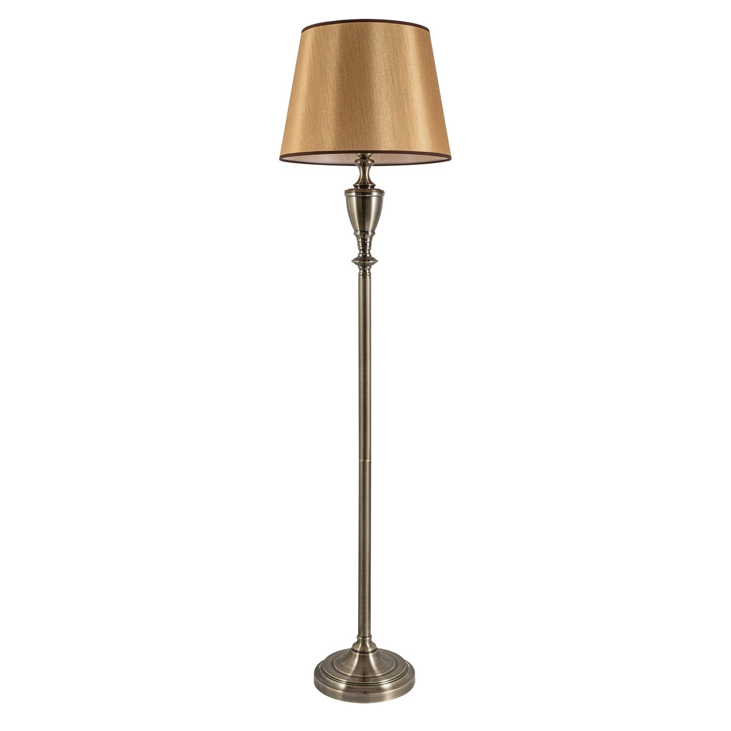 FLC 8028 AB ΔΑΠΕΔΟΥ ΚΛΑΣΣΙΚΟ ΜΕΤΑΛΛΙΚΟ ΜΕ ΜΠΕΖ ΧΡΥΣΟ ΚΑΠΕΛΟ 1xΕ27 Φ40x162