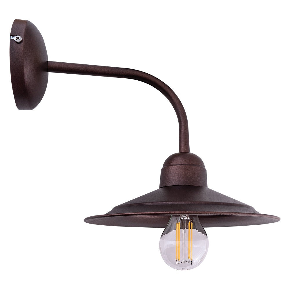 WLA 233 RU ΑΠΛΙΚΑ ΚΑΜΠΥΛΗ ΜΙΚΡΗ ΣΚΟΥΡΙΑ 1xΕ27 33x24εκ ΚΑΜΠΑΝΑ Φ24εκ