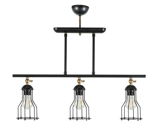 PDT 1244-3 ΒΚ # ΡΑΓΑ 3/Φ Τ.ΣΠΟΤ ΜΕ ΜΕΤΑΛΛΙΚΟ ΠΛΕΓΜΑ Ε27 70x12x62