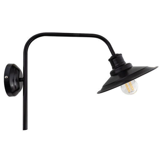 WLA 232 BK ΑΠΛΙΚΑ ΚΑΜΠΥΛΗ ΜΕΓΑΛΗ ΜΑΥΡΗ 1xΕ27 52x30εκ ΚΑΜΠΑΝΑ Φ21εκ