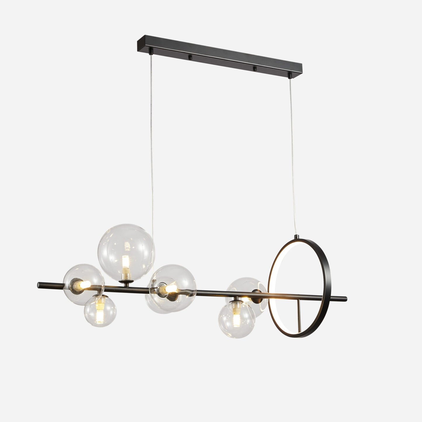 PDC 2049-7 ΡΑΓΑ ΜΑΥΡΗ ΜΕ LED KAI G9 ΓΛΟΜΠΟΥΣ ΔΙΑΦΑΝΟΥΣ 90x28x120