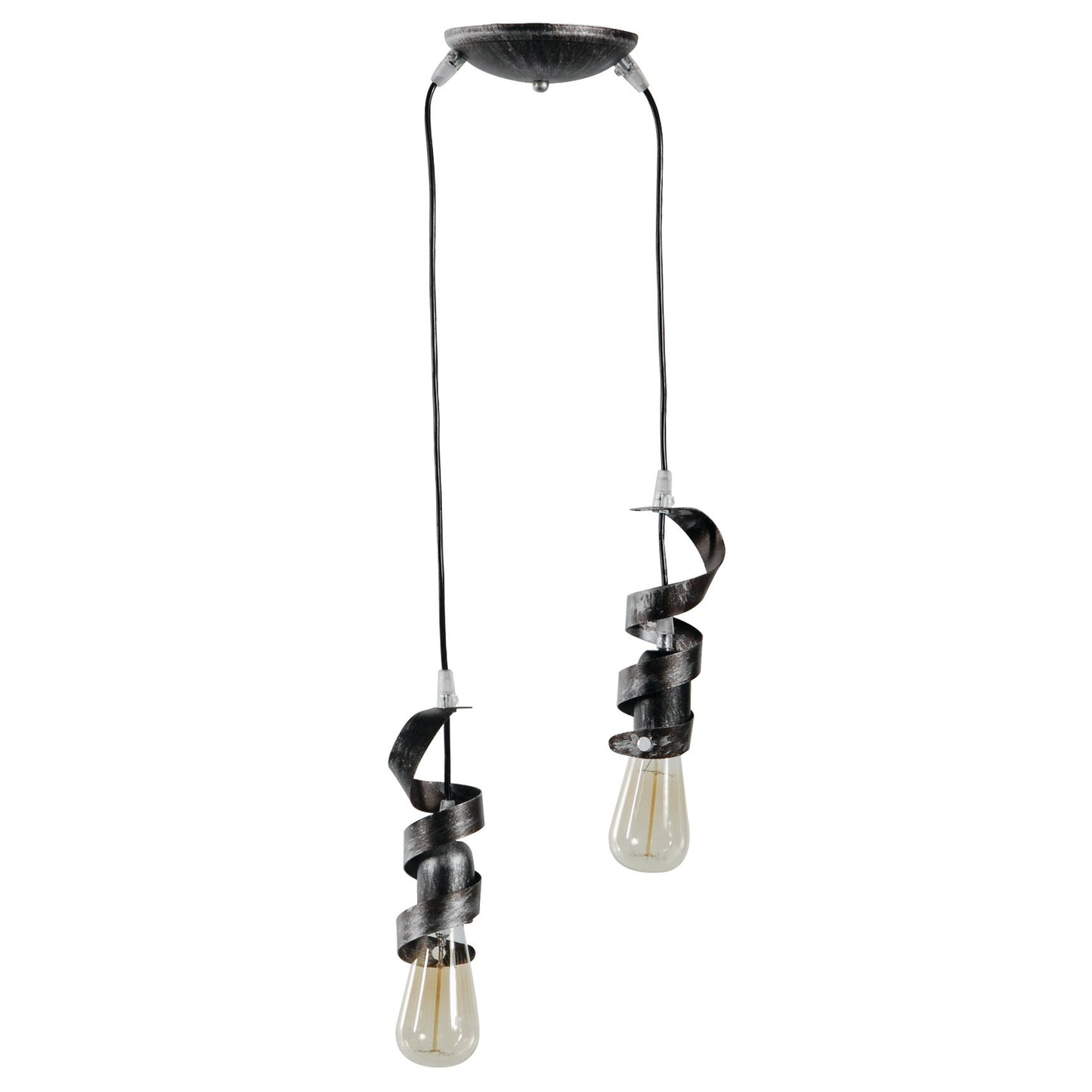 PDA 107-2 ΚΡΕΜ 2/Φ ΣΤΡΙΦΤΗ ΛΕΠΤΗ ΛΑΜΑ 2xΕ27 Φ24x78