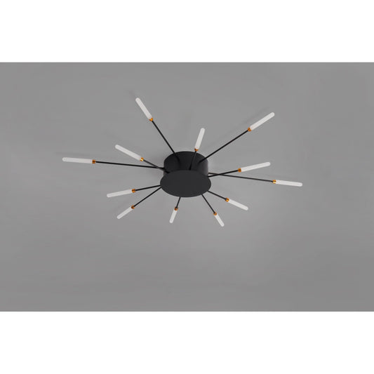 CCC 709-12 # LED ΟΡΟΦΗΣ ΜΑΥΡΟ ΑΚΤΙΝΕΣ Φ80x7