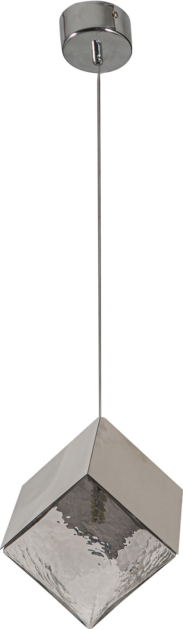 PDC 4021-1 CR # 1/Φ ΚΥΒΟΣ ΜΕΤΑΛΛΟ + ΔΙΑΦΑΝΟ ΓΥΑΛΙ 1xG9 18x18x100