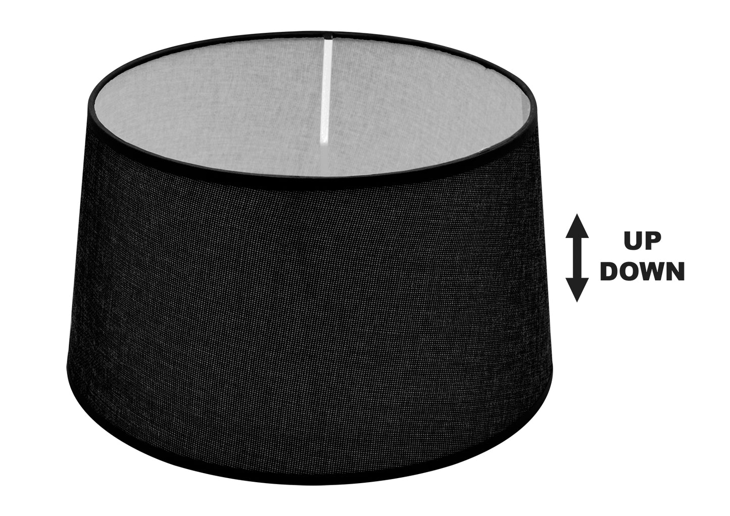 SPC 35 BK E14-E27 ΚΑΠΕΛΟ ΜΑΥΡΟ UP/DOWN Φ(30-35)x20