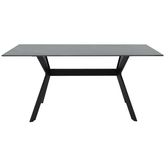 Τραπέζι Olivet Sintered Stone Μαύρο Μαρμάρου-Μαύρο 180x90x75