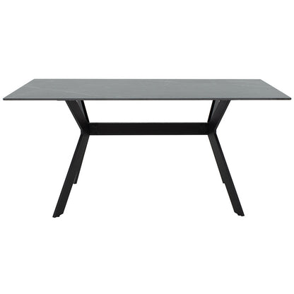Τραπέζι Olivet Sintered Stone Μαύρο Μαρμάρου-Μαύρο 180X90X75
