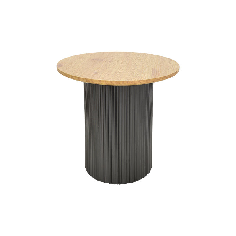 Dovel Living Room Tables MDF Set of 2 Sonoma-Black Metal