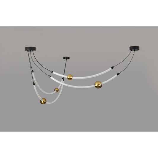 CCC 705-2 LED 4 ΣΩΛΗΝΕΣ ΜΕ ΧΡΥΣΗ ΔΙΑΚΟΣΜΗΤΙΚΗ ΜΠΑΛΑ 150x105εκ