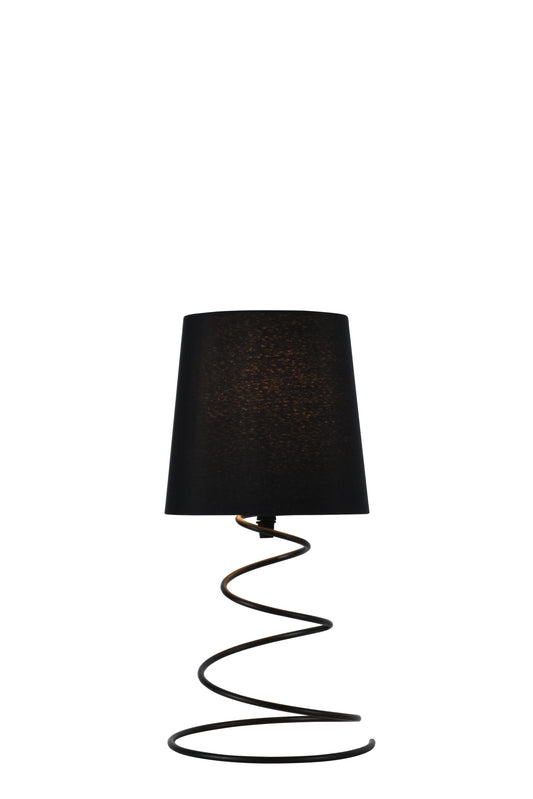 TLC 6002 BK ΠΟΡΤ. ΕΛΑΤΗΡΙΟ ΜΑΥΡΟ ΚΑΠΕΛΟ 1xΕ14 Φ(15-13)x33