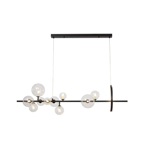 PDC 2049-10 ΡΑΓΑ ΜΑΥΡΗ ΜΕ LED KAI G9 ΓΛΟΜΠΟΥΣ ΔΙΑΦΑΝΟΥΣ 120x28x120