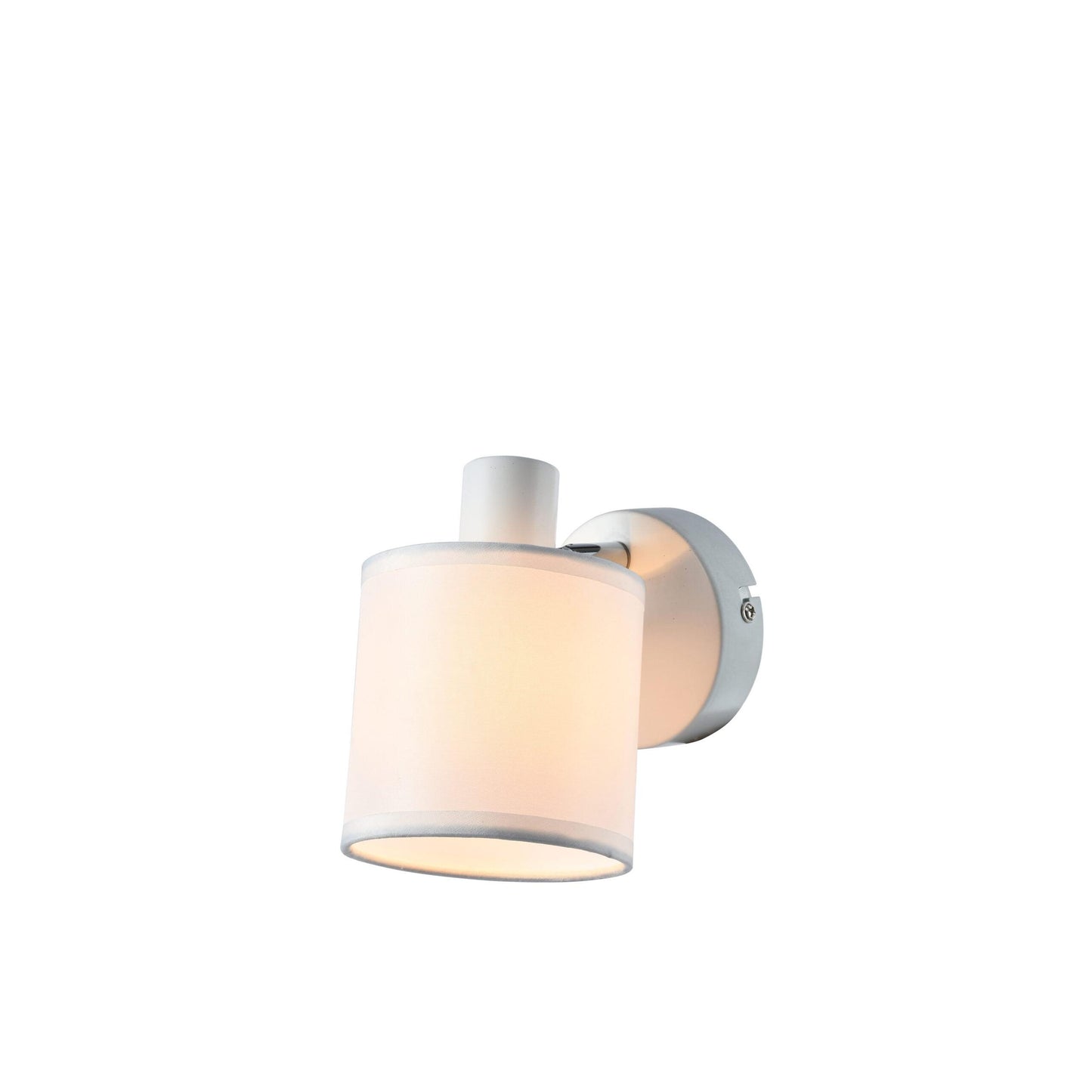 WLC 5216-1 WH ΣΠΟΤ ΛΕΥΚΟ ΜΕ ΛΕΥΚΟ ΥΦΑΣΜΑΤΙΝΟ ΚΑΠΕΛΟ 1xΕ14 Φ10x14x15