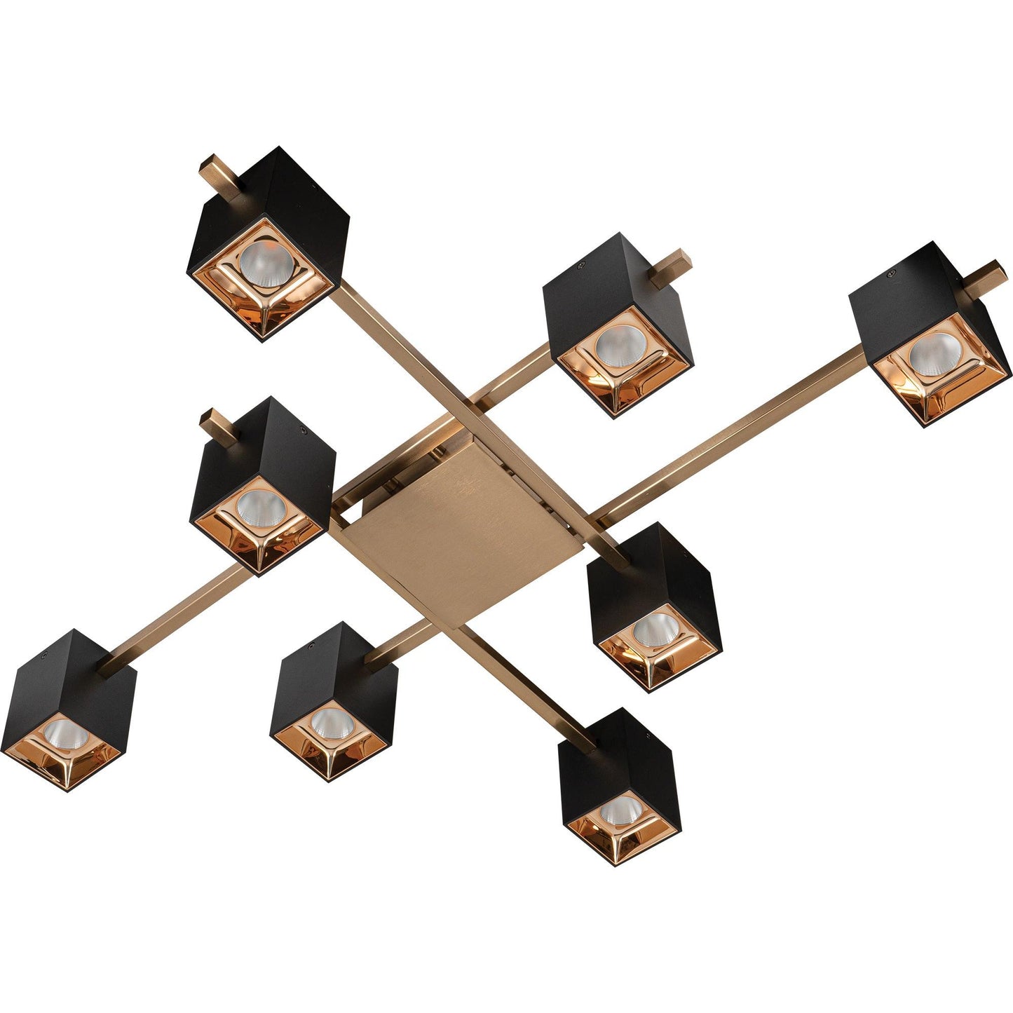 CCC 697-8 BΚ+GD # ΟΡΟΦΗΣ LED ΡΑΒΔΟΙ ΜΕ 8 ΣΠΟΤ 84x68x14