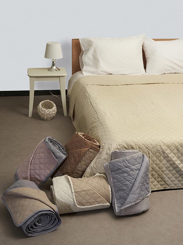 Κουβερλί Fiber Ecru/Beige King Size 240x250εκ