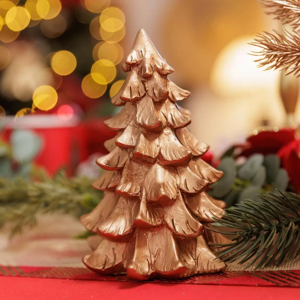 Κομψό Έλατο Ρητίνης Χρυσό 10x10x15