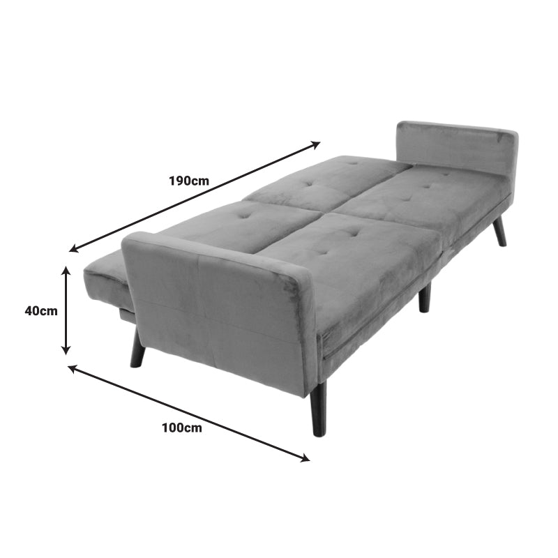 Καναπές Γωνία-Κρεβάτι με Υποπόδιο Dream Σάπιο Μήλο Βελούδο 209x157x80